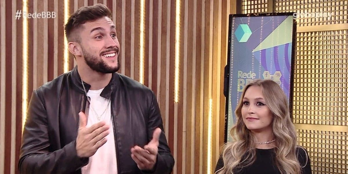 Arthur e Carla Diaz ficam cara a cara após BBB21 (Foto: Reprodução) Arthur e Carla Diaz ficam cara a cara após BBB21 (Foto: Reprodução)