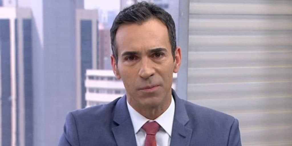 Globo derruba a programação e obriga César Tralli entrar no ar às pressas com notícia: "Aconteceu hoje"