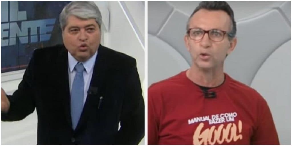 Datena perde a cabeça na Band, ameaça abandonar os estúdios e Neto é envolvido na confusão: "Para tudo''