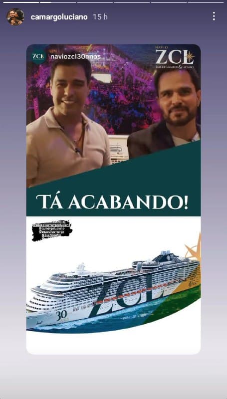 Zezé Di Camargo e Luciano estão apostando todas as suas fichas em um novo cruzeiro da dupla (Foto: Reprodução)