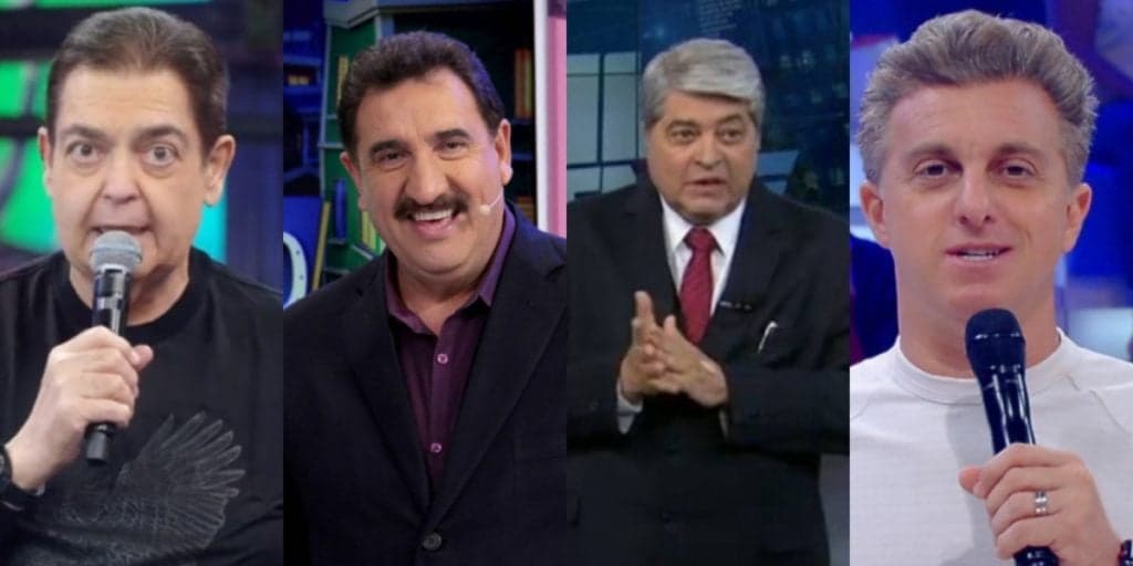 Fortuna! Saiba quanto Faustão, Datena, Luciano Huck e Ratinho faturam por mês