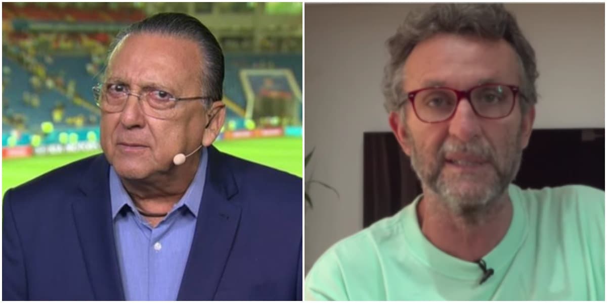 Galvão Bueno fez anúncio e Neto deixou comentário (Foto: Reprodução)