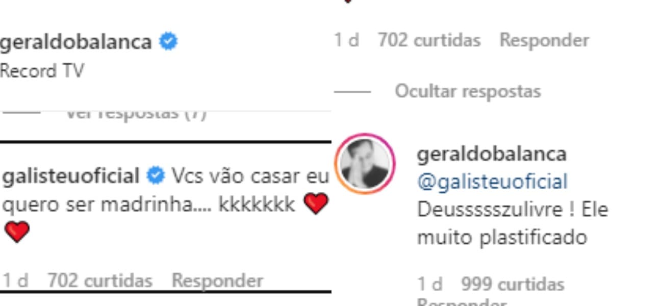 Adriane Galisteu deixou comentário curioso na postagem de Geraldo Luís