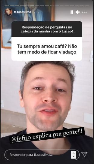 Lucas Lima caiu em pegadinha na internet (Foto: Reprodução/Instagram) Lucas Lima caiu em pegadinha na internet (Foto: Reprodução/Instagram)