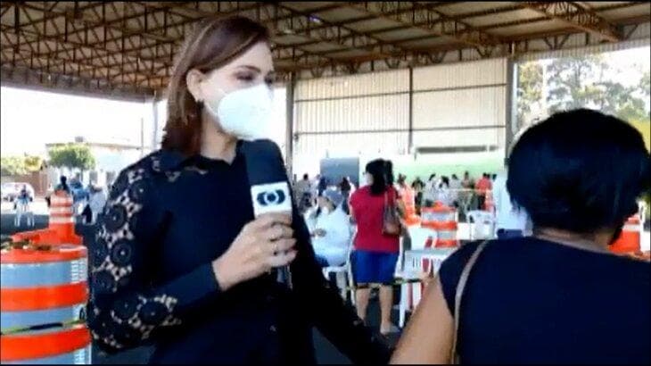 Repórter da Globo se revolta ao vivo após ser surpreendida por atitude de mulher e ironiza: "Obrigada"