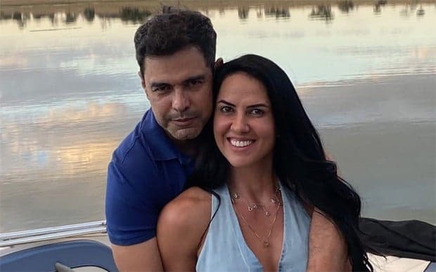O casal Graciele Lacerda e Zezé Di Camargo O casal Graciele Lacerda e Zezé Di Camargo