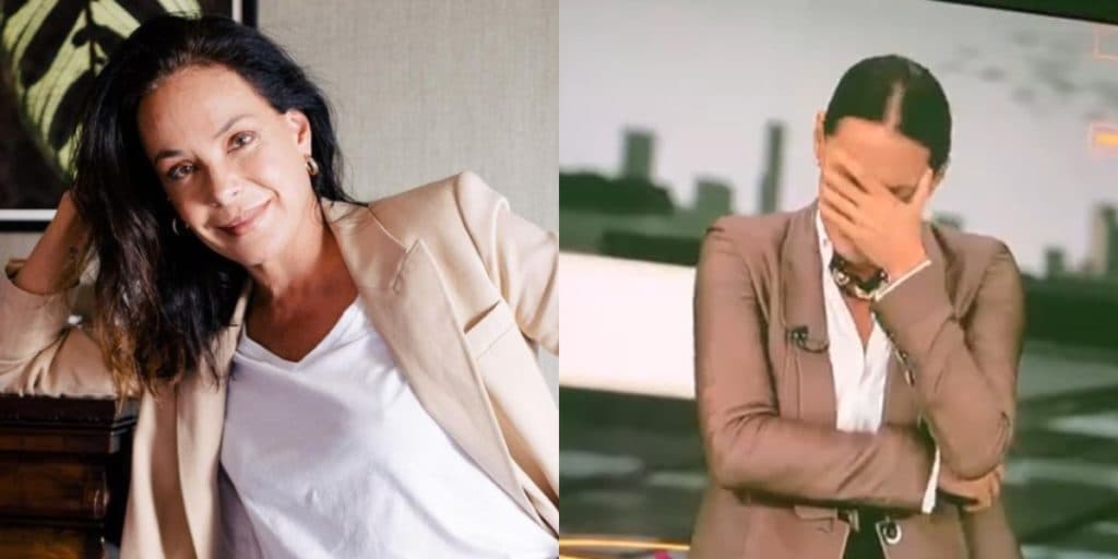 Carolina Ferraz tem surto em bastidores do Domingo Especular, se descontrola e tudo é gravado: "Perdão"