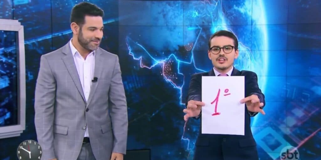 Dudu Camargo destrói Kovalick da Globo com deboche, após ficar em primeiro lugar na audiência com o Primeiro Impacto
