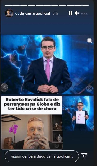 Dudu Camargo e Roberto Kovalick 