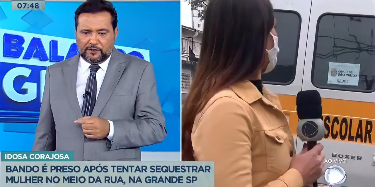 Geraldo Luís impede atropelamento ao vivo (Reprodução) Geraldo Luís impede atropelamento ao vivo (Reprodução)