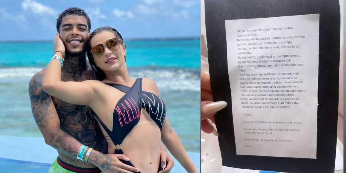 MC Kevin deixa carta para Deolene antes de morrer (Foto: Reprodução)