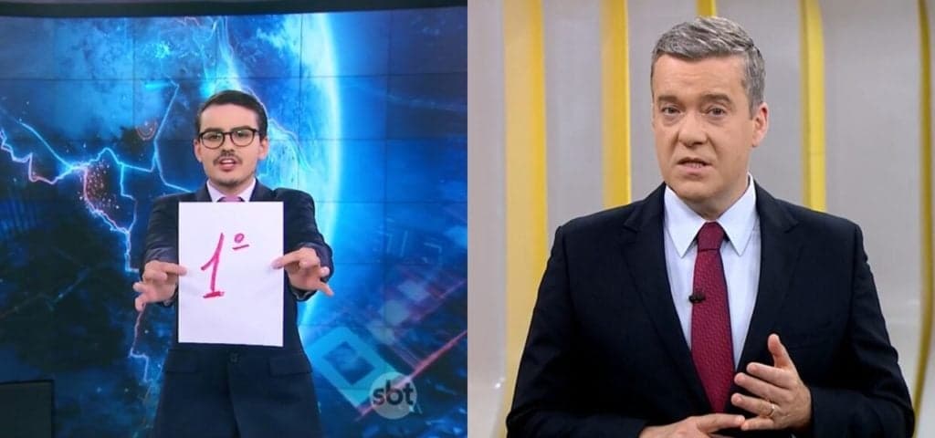 Dudu Camargo se vinga no SBT, detona Roberto Kovalick, da Globo, ao vivo e ataca: "Continue chorando"