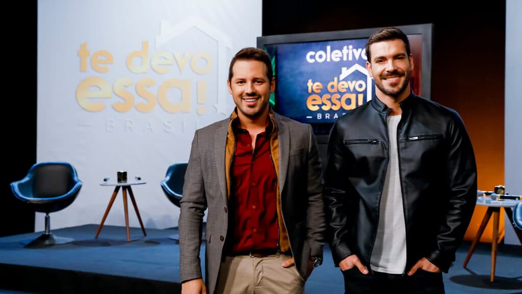 Dony De Nuccio e Renato Mendonça são os responsáveis pelo Te Devo Essa Brasil (Foto: Divulgação/SBT)
