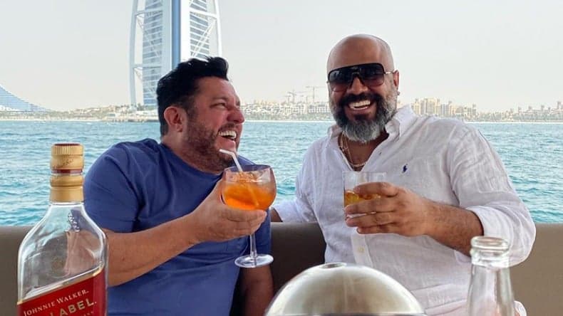 Bruno com foragido conhecido como Dubaiano (Foto: Reprodução/Instagram) Bruno com foragido conhecido como Dubaiano (Foto: Reprodução/Instagram)