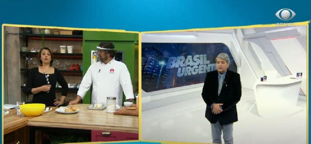 Datena fica nervoso no Brasil Urgente ao falar com convidado de Catia: “Dar uma porrada”