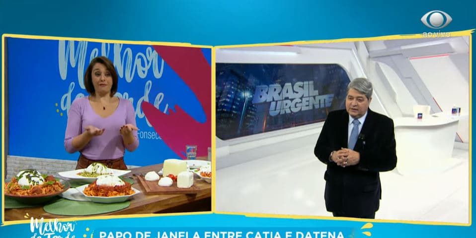 “Você me humilha”, Datena fica magoado com Catia e faz reclamação
