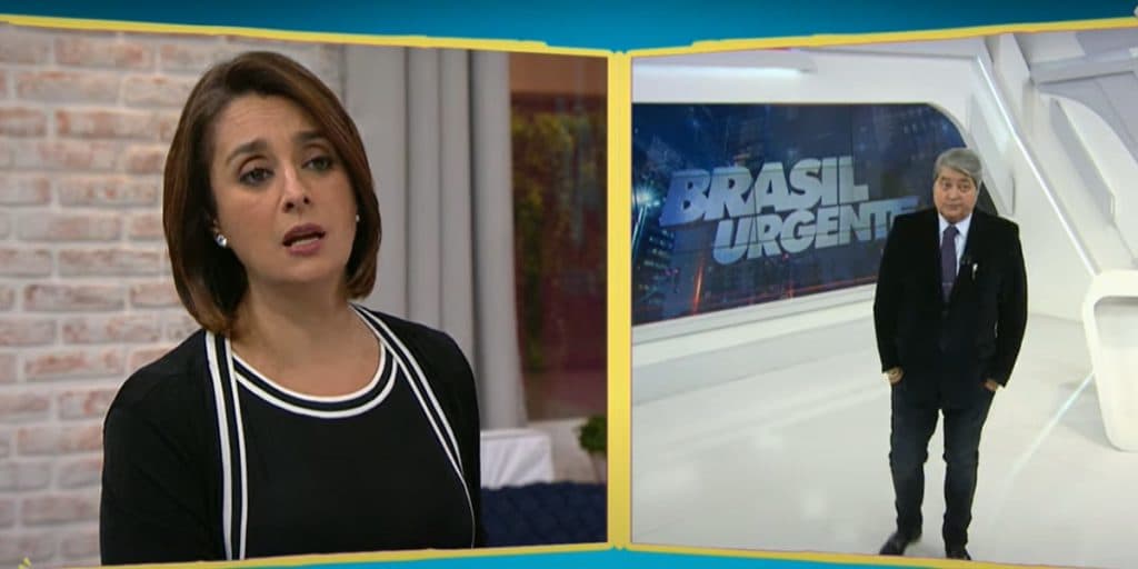 Datena, ao vivo, recebe notícia do próprio filho no hospital, anuncia perda e faz Catia se emocionar: “Meus pêsames”