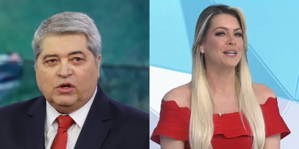 Datena tem vídeo de barraco com Renata Fan divulgado, grita com revolta e silencia famosa: "O horário é meu"