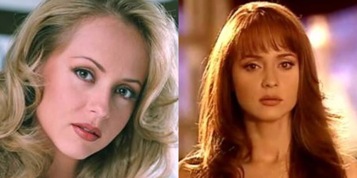 Gaby Spanic em "Por Tu Amor" (1998) e "A Vingança" (2002) (Fotos: Reprodução)