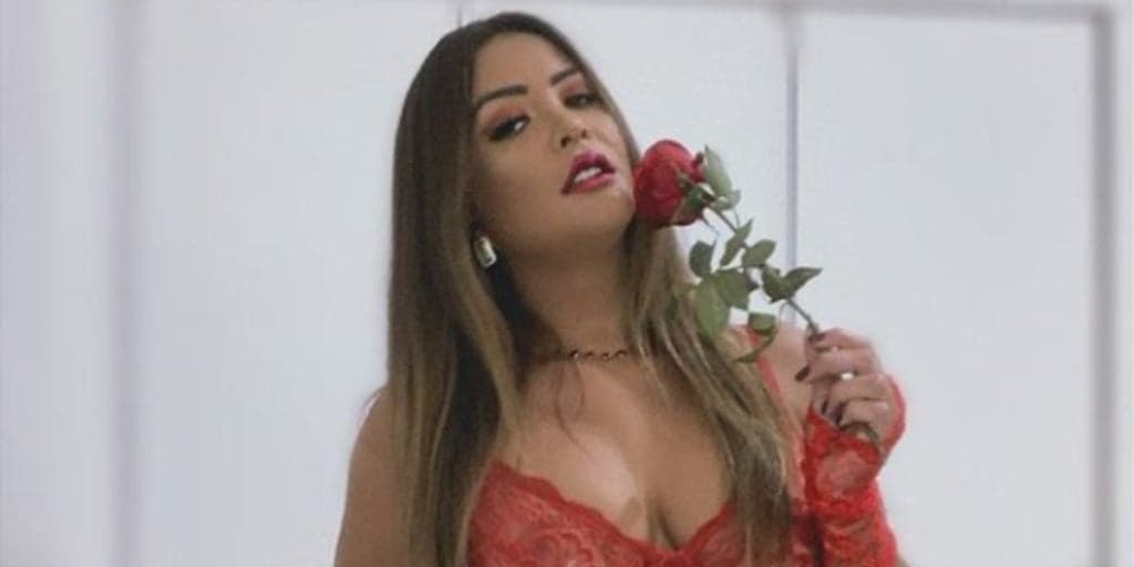 Geisy Arruda provoca com calcinha atolada e deixa seios enormes à mostra
