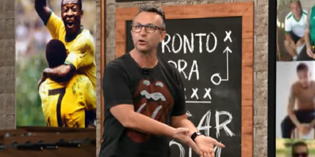 Neto surta na Band e expõe convite de entrevista da Globo (Foto: Reprodução/ Band)