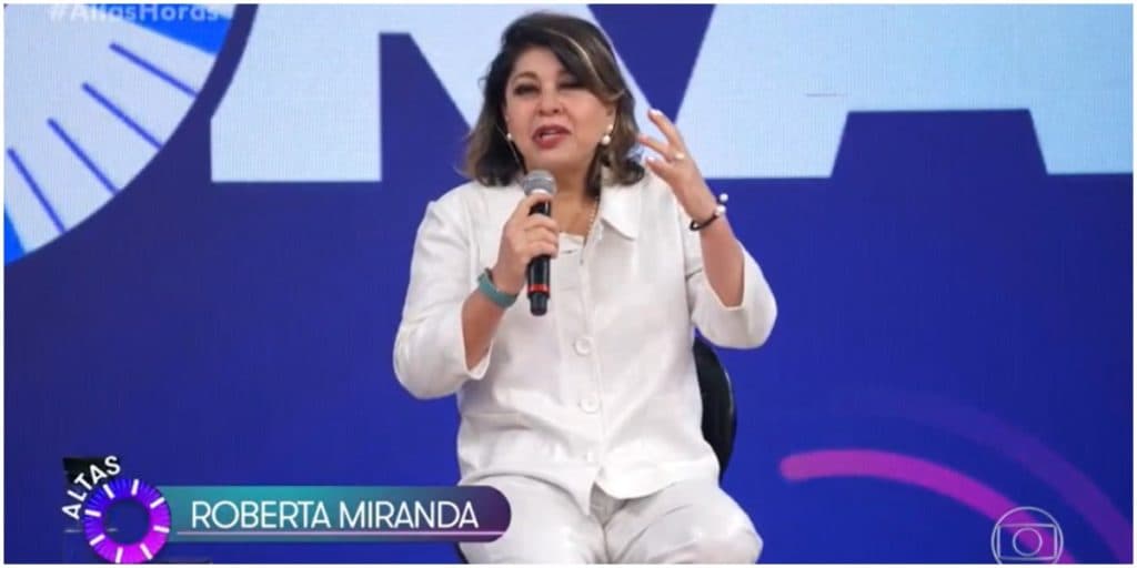Roberta Miranda tem crise de choro no Altas Horas, Serginho é avisado e toma decisão às pressas