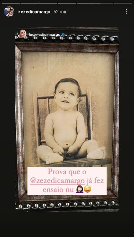 Zezé Di Camargo foi flagrado completamente pelado (Foto: Reprodução)