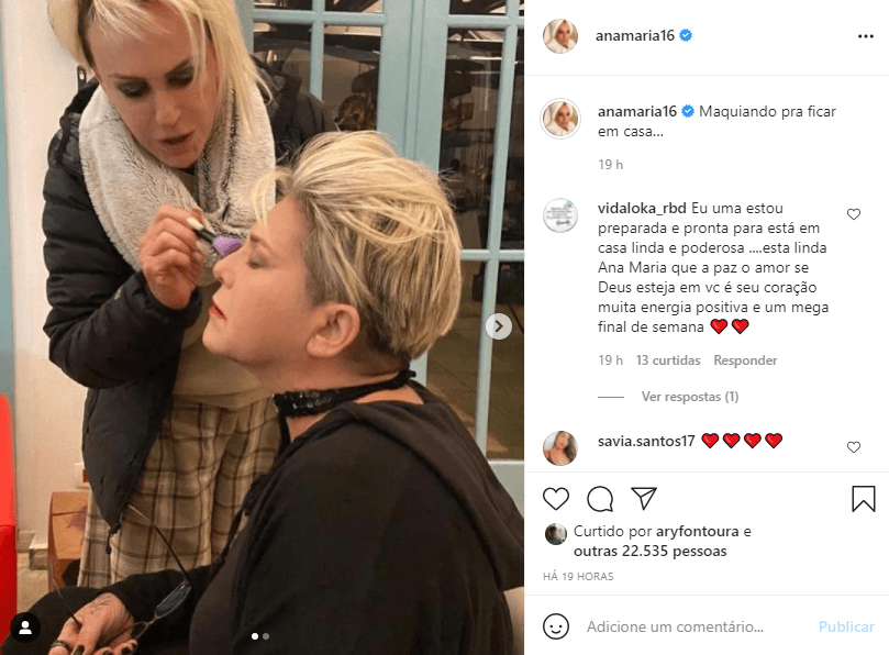 Ana Maria Braga surge acompanhada de mulher, após fim cruel de casamento (Foto: Reprodução)
