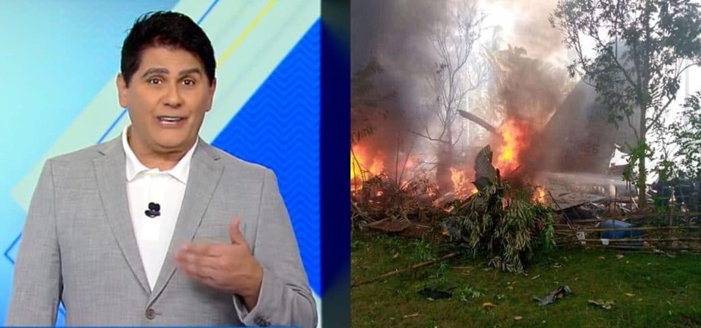 César Filho interrompe o Hoje em Dia às pressas, anuncia queda de avião e confirma tragédia: "50 mortos"