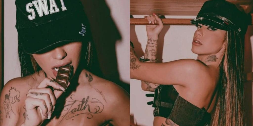 Policial sexy! Mirella deixa marmanjos sem ar com ensaio ousado: "Raba poderosa"