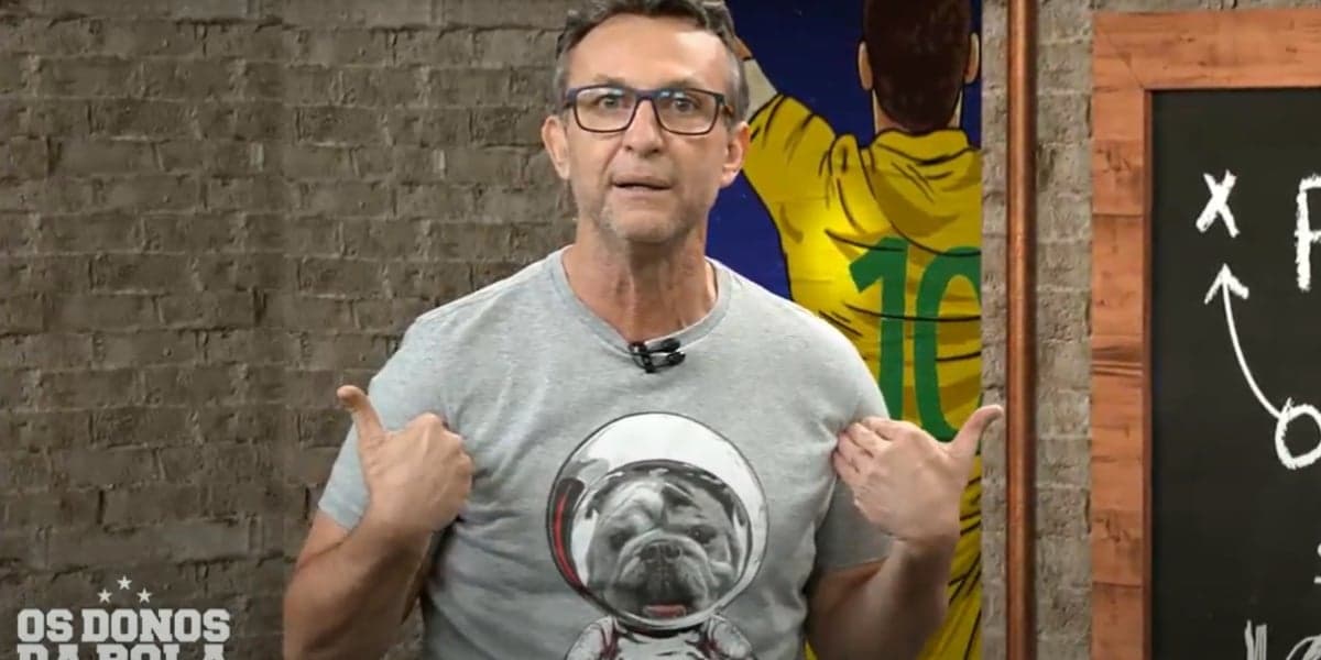 Neto no domando do programa Os Donos da Bola, na Band (Foto: Reprodução)