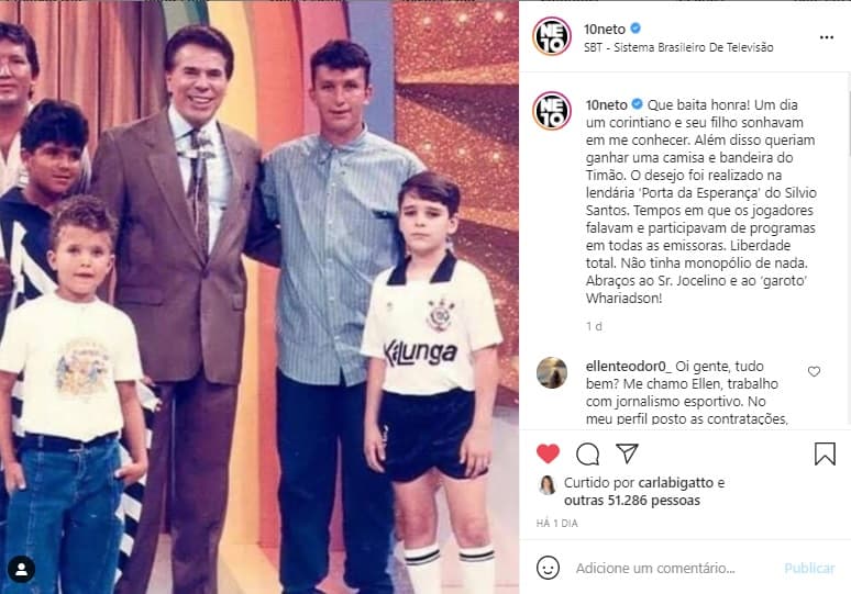 Neto e Silvio Santos