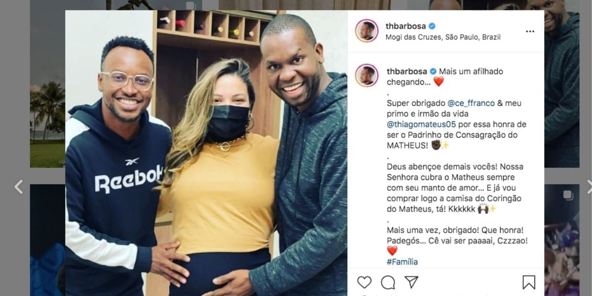 Thiaguinho anuncia chegada de bebê na família (Reprodução)
