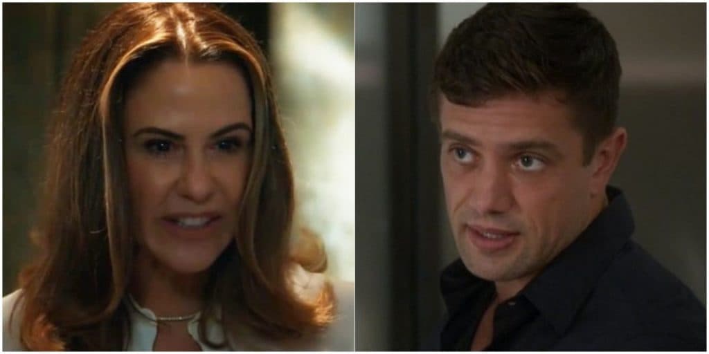 Dominique captura Alexia, aponta arma pra loira e dá ordem cruel ao próprio filho Renzo