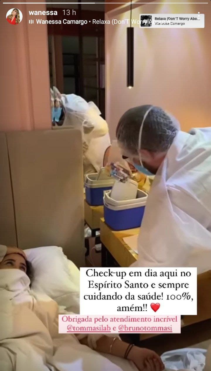 Wanessa realizou check-up de urgência (Foto: Reprodução) Wanessa realizou check-up de urgência (Foto: Reprodução)