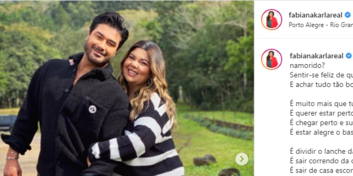 Fabiana Karla e o marido, Diogo Mello (Foto: Reprodução)