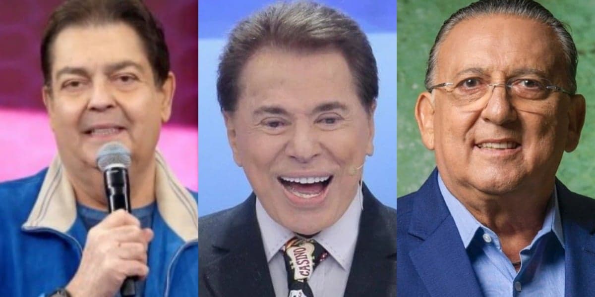 Faustão, Silvio Santos e Galvão Bueno (Foto: Reprodução)