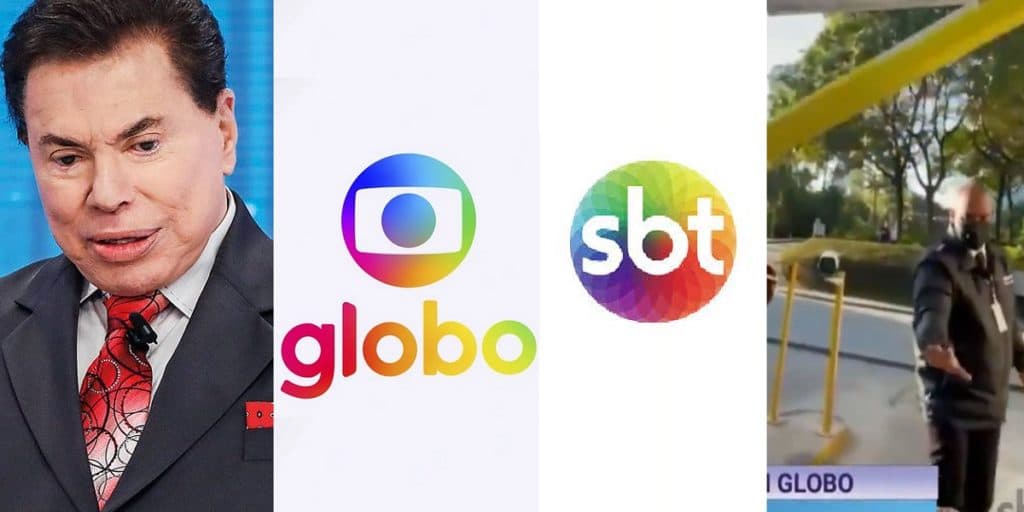 A mando de Silvio Santos, apresentador do SBT invade estúdios da Globo e expõe falha da emissora