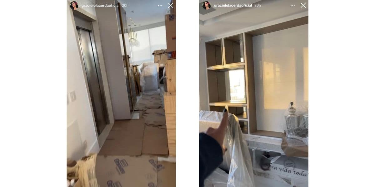 Após separação e apontar que Zezé provocou, Graciele Lacerda sai de casa e expõe novo apartamento: "Difícil" Após separação e apontar que Zezé provocou, Graciele Lacerda sai de casa e expõe novo apartamento: "Difícil"
