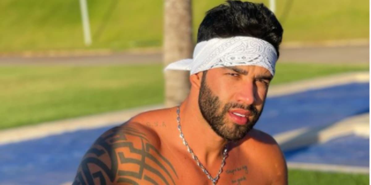Gusttavo Lima usou as redes sociais para expor sua nova live sem a participação de Leonardo (Foto: Reprodução)