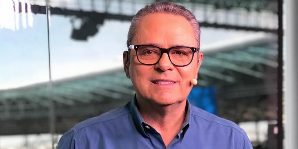 Luis Roberto chamou a atenção na transmissão de um jogo válido pela série B do campeonato brasileiro (Foto: Reprodução)