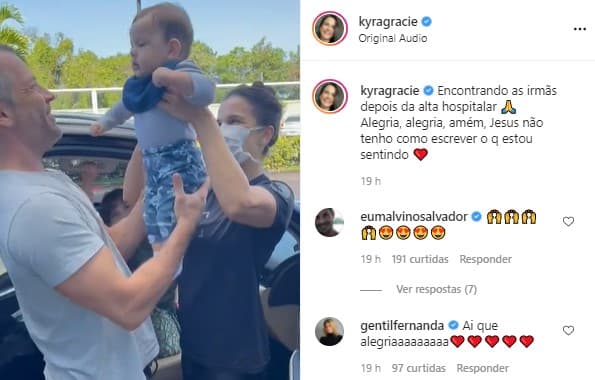 Filho de Malvino Salvador teve alta Filho de Malvino Salvador teve alta