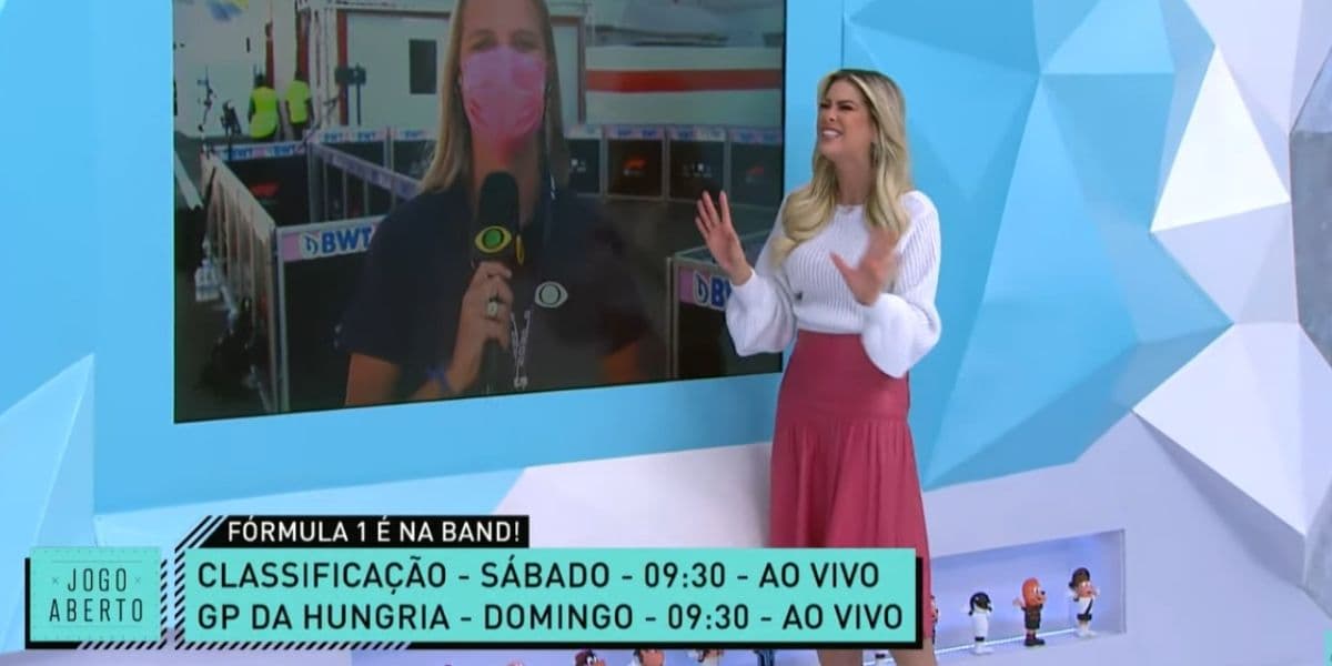 Renata Fan se depara com acidente grave no Jogo Aberto e reunião de emergência é confirmada na Band: "Difícil" Renata Fan se depara com acidente grave no Jogo Aberto e reunião de emergência é confirmada na Band: "Difícil"