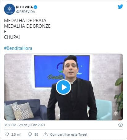 Padre Juarez virou assunto nas redes sociais (Foto: Reprodução/Twitter/Rede Vida)