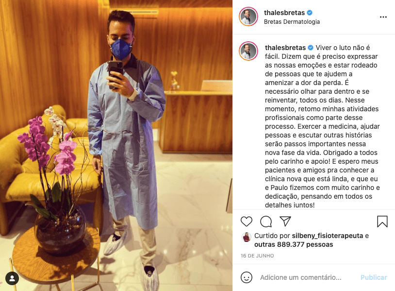 Thales Bretas fala sobre luto após morte de Paulo Gustavo - Reprodução
