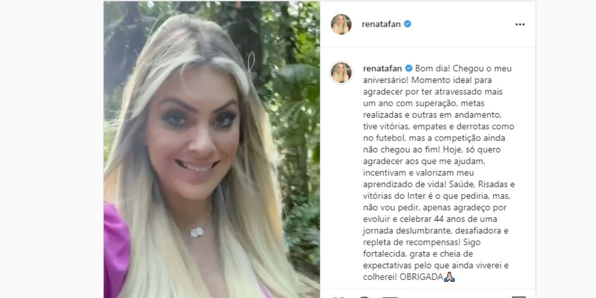 "Chegou ao fim", Renata Fan se despede em anúncio oficial e confirma nova fase, após quebra-pau com Denílson "Chegou ao fim", Renata Fan se despede em anúncio oficial e confirma nova fase, após quebra-pau com Denílson