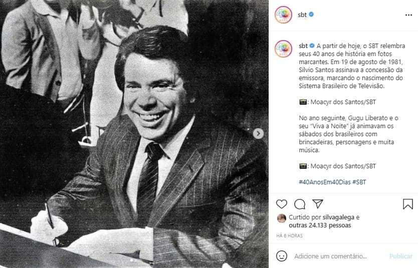Silvio Santos em assinatura de contrato do SBT - Foto: Reprodução Silvio Santos em assinatura de contrato do SBT - Foto: Reprodução