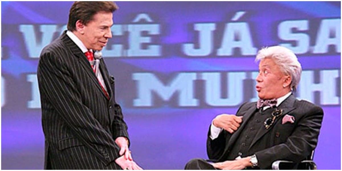 Silvio Santos recebeu Clodovil no SBT - Foto: Reprodução