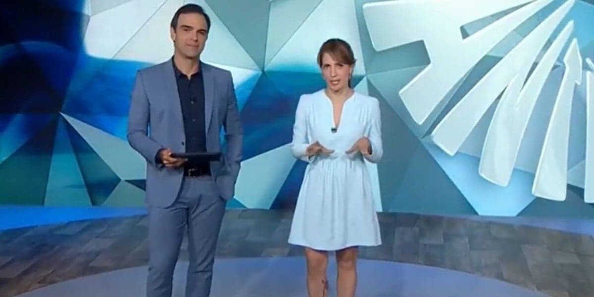 Tadeu Schmidt e Poliana Abritta podem deixar o Fantástico da Globo em 2021 (Foto: Reprodução)