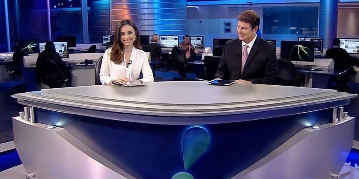 Augusto Xavier e Millena Machado na RedeTV! (Reprodução)